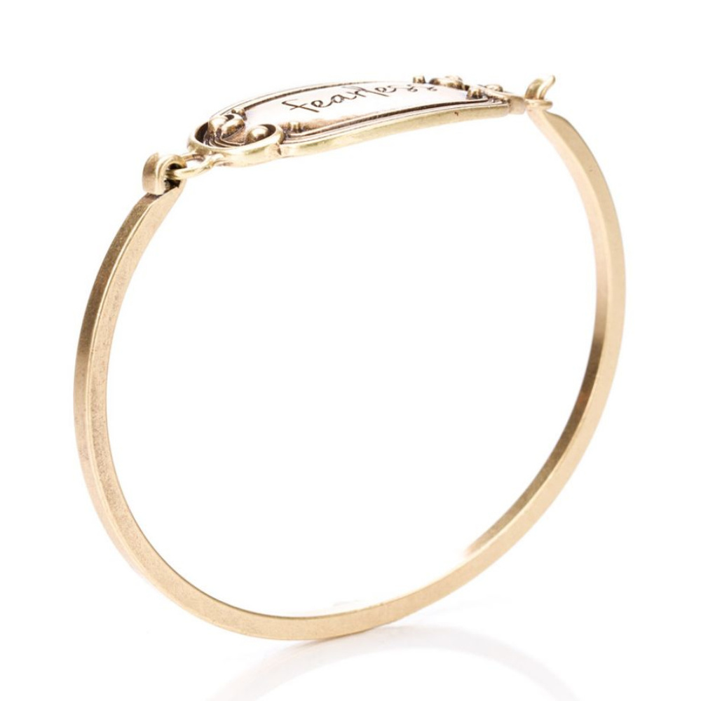 NIB "Fearless" Script Bangle - Picture 4 of 5